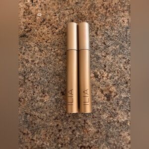 Set of 2 ILIA Radiant Mascara in Brown Black Voluminous Sleek Shimmery Glow